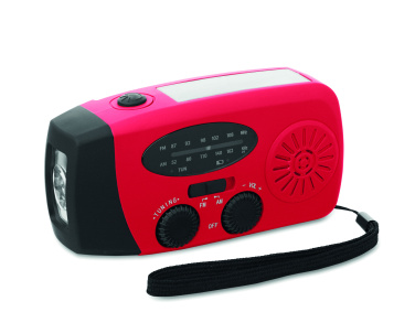 Logo trade corporate gifts picture of: Portable radio SOS with LED torch