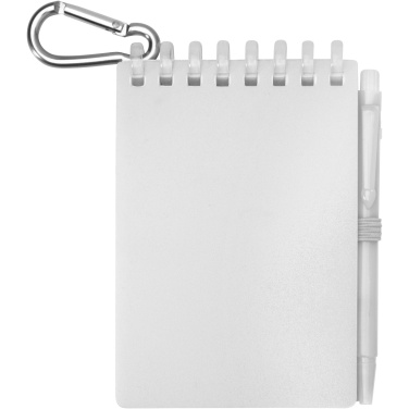 Logotrade advertising product image of: Lig Mini recycled outdoor soft cover notebook and ballpoint pen set (black ink)