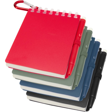 Logotrade advertising product image of: Lig Mini recycled outdoor soft cover notebook and ballpoint pen set (black ink)