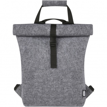 Logotrade meene foto: Felta GRS taaskasutatud vildist roll-top rattakott 13L