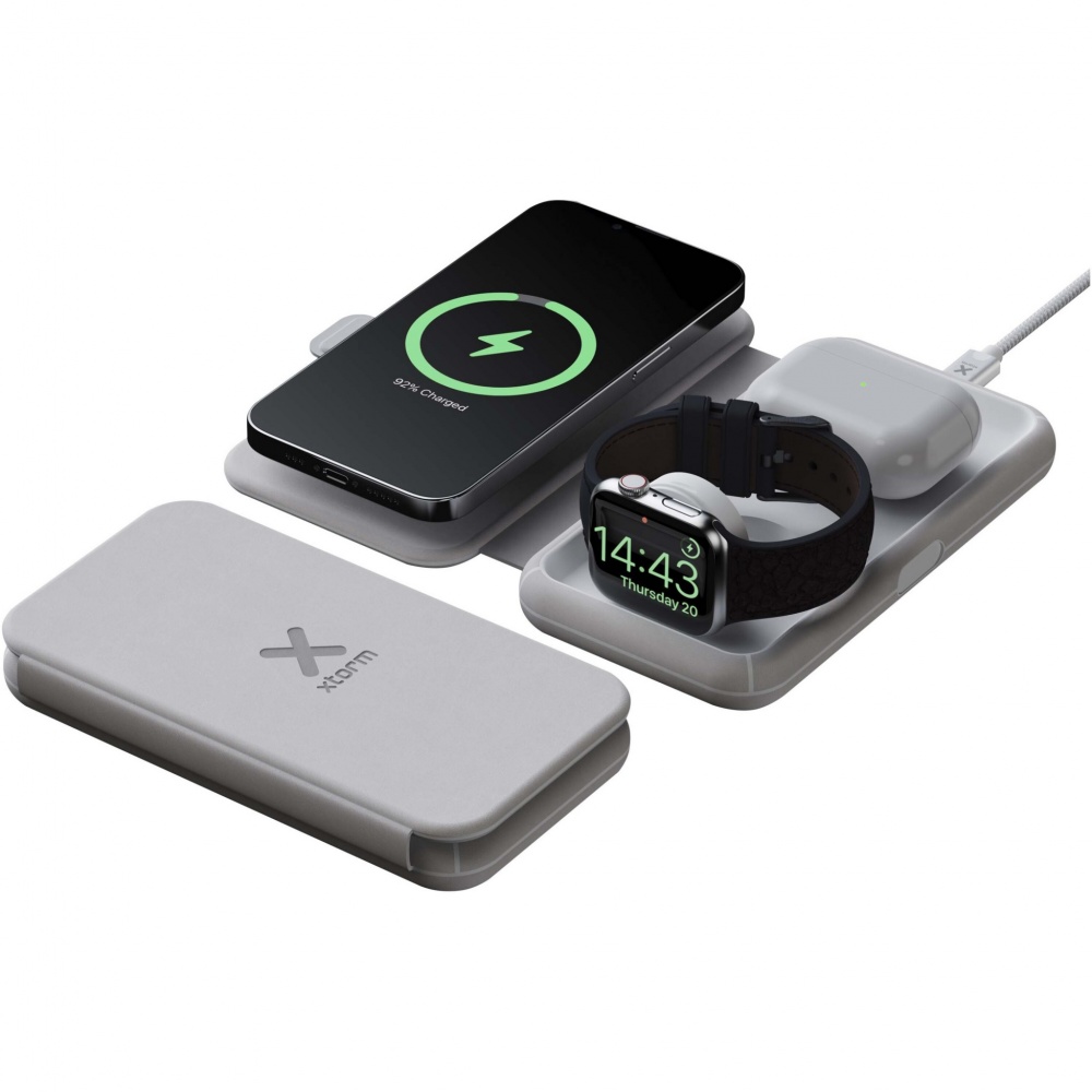 Logotrade reklaamkingi foto: Xtorm XWF31 15 W kokkupandav kolm-ühes juhtmevaba reisilaadija