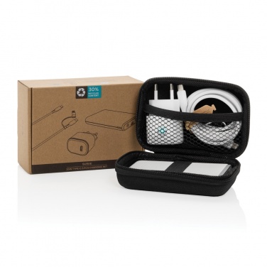 Logo trade meened foto: Surge RCS taaskasutatud PET 20W tüüpi C 3 tk laadimiskomplekt