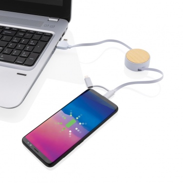 Logo trade meene pilt: RCS taaskasutatud plastist Ontario 6-in-1 sissetõmmatav kaabel