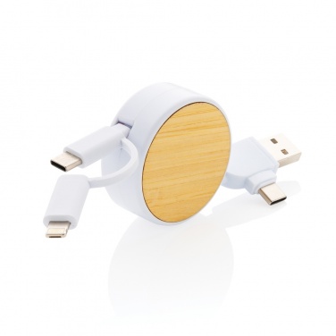 Logo trade reklaamkingi pilt: RCS taaskasutatud plastist Ontario 6-in-1 sissetõmmatav kaabel