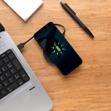 Logotrade firmakingitused pilt: 5 W juhtmevaba laadimisalus ümmargune