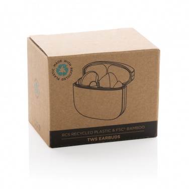 Logo trade firmakingitused foto: Bambusest TWS kõrvaklapid RCS taaskasutatud plastiga