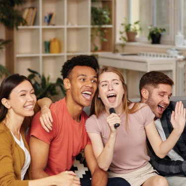 Logotrade ärikingitused pilt: Singvibe RCS taaskasutatud plastikust karaokekomplekt topeltmikrofoniga