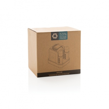 Logo trade meened foto: Singvibe RCS taaskasutatud plastikust karaokekomplekt topeltmikrofoniga