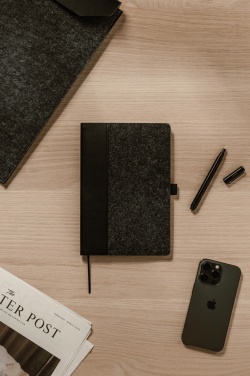 Logo trade ärikingid foto: VINGA Albon GRS taaskasutatud vildist märkmik