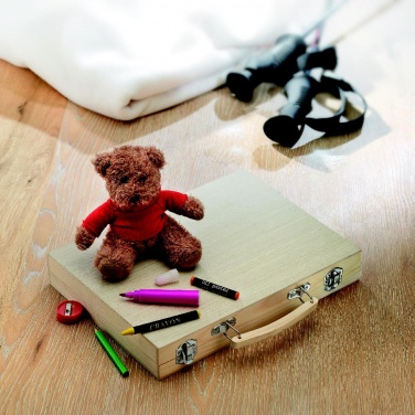 Logotrade reklaamkingi foto: Kunstniku komplekt puidust karbis