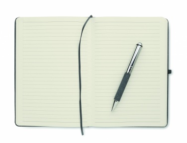 Logo trade firmakingid foto: Taaskasutatud nahast märkmikukomplekt