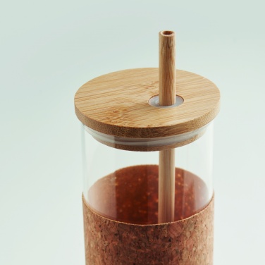 Logotrade reklaamkingid pilt: Korgist ümbrise ja bambusest kaanega joogitops, 450 ml