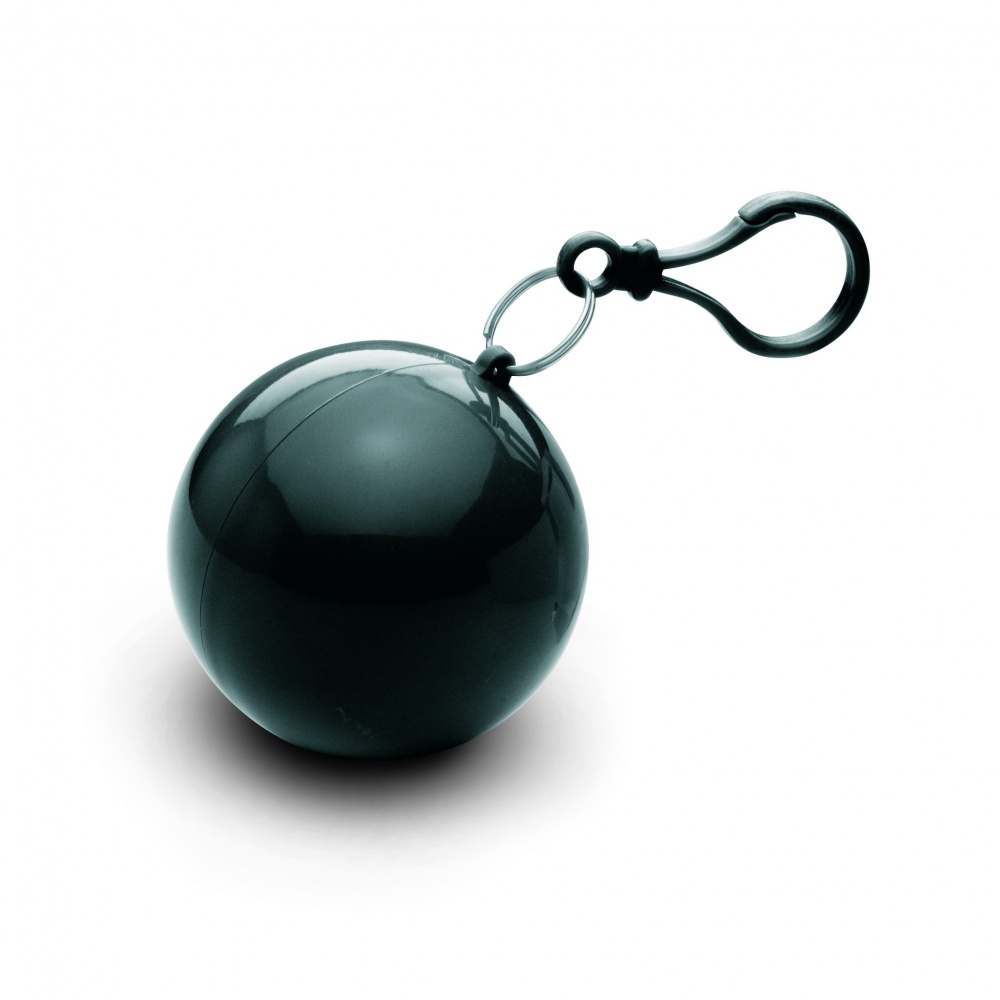 Logo trade firmakingi pilt: Vihmapontšo ümmarguses anumas