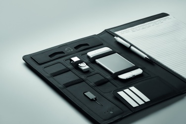 Logotrade ärikingid pilt: A4 mapp koos juhtmevaba laadijaga 5W