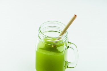 Logotrade ärikingitused pilt: Bambusest joogikõrs koos puhastuspintsliga kotis