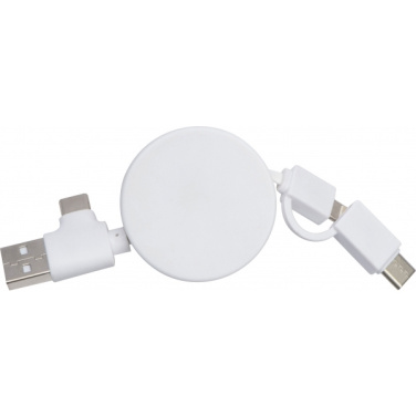 Logotrade reklaamtoote foto: Bambusest laadimiskaabel GRONINGEN