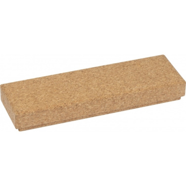 Logo trade firmakingi pilt: Keerd-süsteemiga korgist pastapliiats LILLEHAMMER