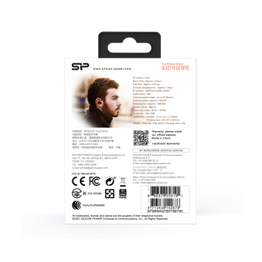 Logo trade firmakingitused foto: juhtmevabad kõrvaklapid BP80 SILICON POWER