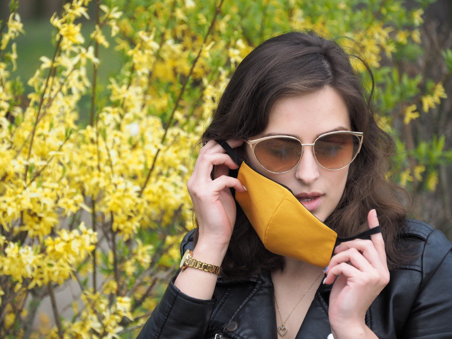 Logo trade firmakingid foto: VENUS PRO puuvillane näomask koos HEPA filtri taskuga 1378165