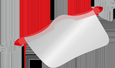 Logo trade reklaamtoote pilt: KALIPSO näokaitse - läbipaistev mask suu ja nina jaoks 1447162