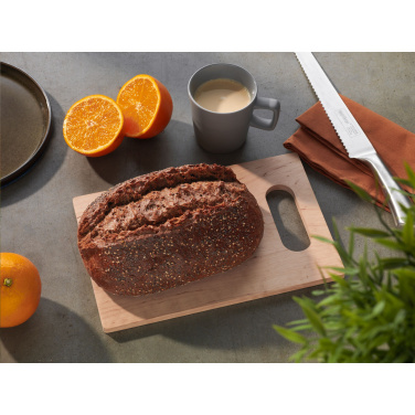 Logo trade reklaamkingi pilt: Lepapuidust lõikelaud avatud käepidemega