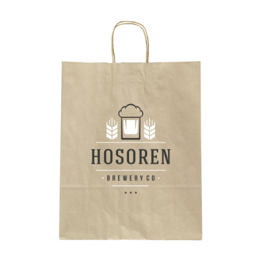 Logotrade ärikingituse foto: Leaf It Bag taaskasutatud murupaber (90 g/m²) M