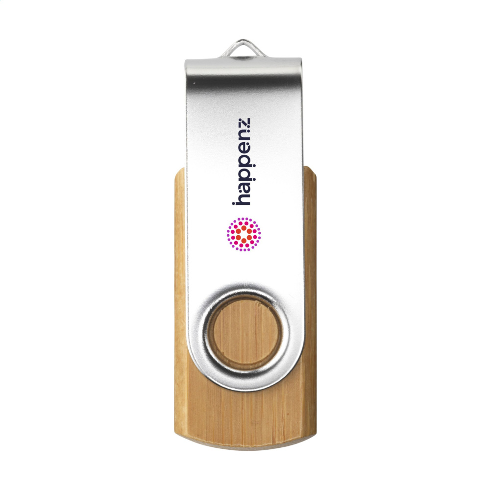 Logo trade reklaamtoote pilt: USB Twist Bamboo 16 GB