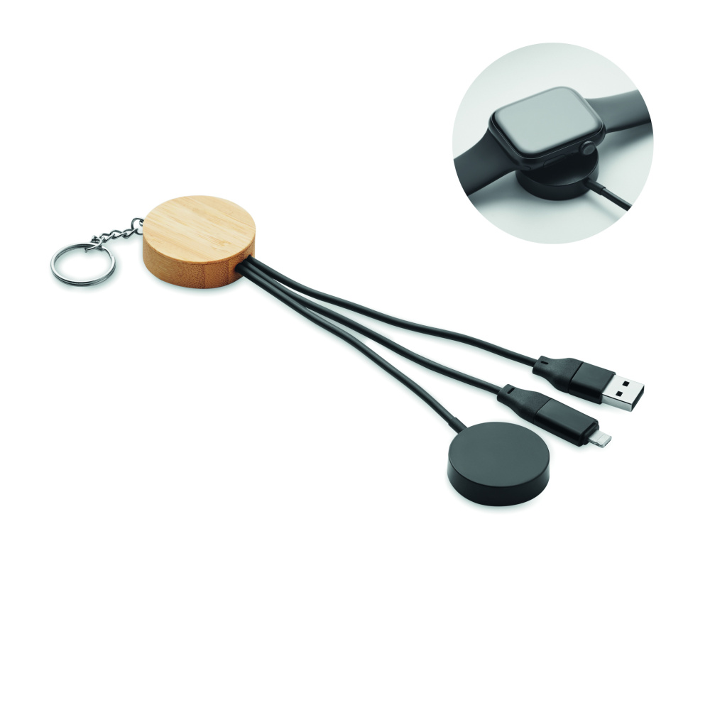 Logotrade ärikingid pilt: BULE võtmehoidjaga 4in1 60 W kaabliga