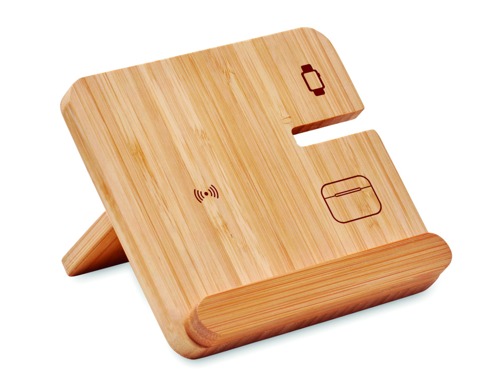 Logotrade reklaamkingitused pilt: BOOGAR kolm ühes 15 W juhtmeta laadija