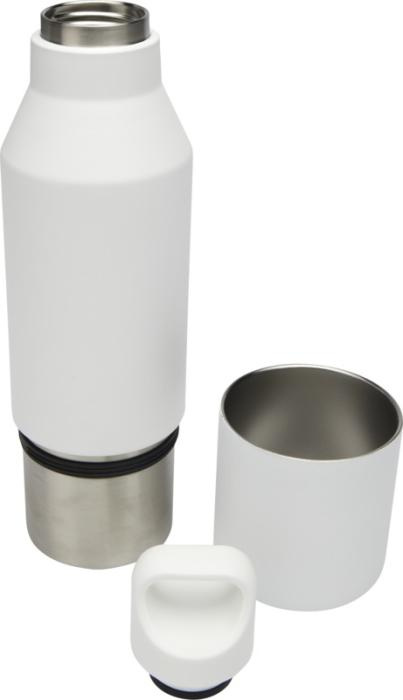 Logotrade reklaamkingid pilt: Odessy 600 ml taaskasutatud roostevabast terasest pudel tassiga