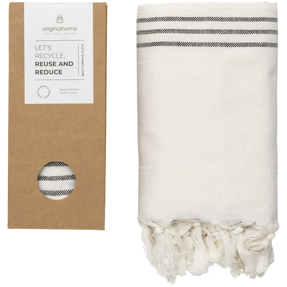 Logotrade meene foto: Originalhome ümbertöödeldud materjalist rätik- 85 x 175 cm