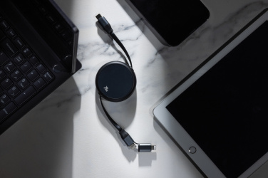 Logotrade reklaamkingid pilt: Terra RCS alumiiniumist sissetõmmatav 240W 2-in-1 kaabel