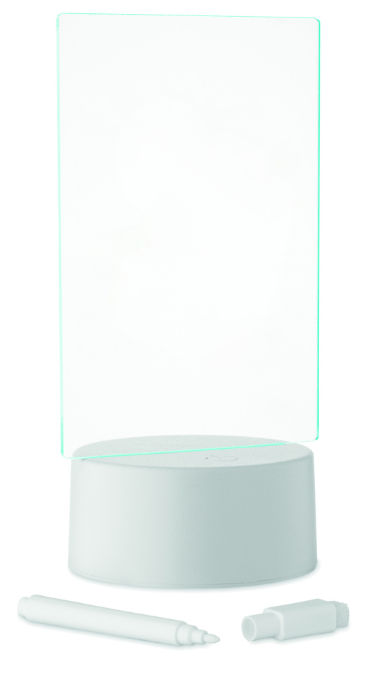 Logo trade firmakingid foto: LEDMEMO valgustatud LED-märkmetahvel