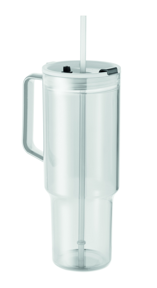 Logotrade ärikingituse foto: MUGORA RPET-klaasist joogitops 1200ml