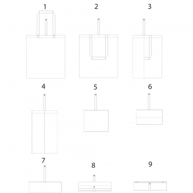 Logotrade liikelahjat kuva: Nevada-kassi, puuvillainen, taitettava, 100 g/m² 7L