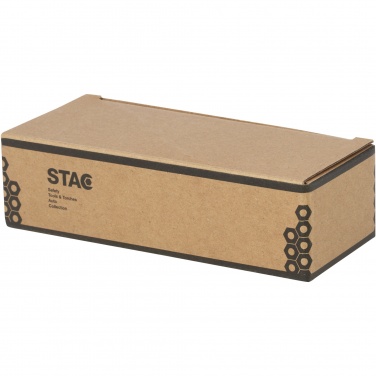 Logo trade mainostuote kuva: Helios kierrätetystä muovista valmistettu aurinkodynamotaskulamppu karbiinihaalla