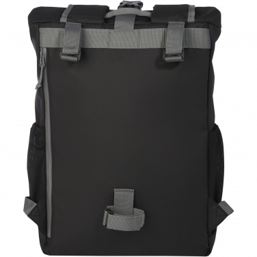 Logo trade liikelahjat mainoslahjat kuva: Aqua 15" GRS-kierrätetystä materiaalista valmistettu vedenkestävä rullattava pyörälaukku 20 l