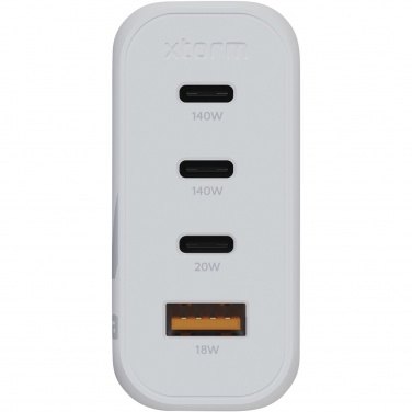 Logo trade mainoslahja kuva: Xtorm XEC140 GaN²Ultra 140 W -seinälaturi