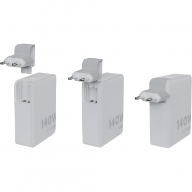 Logo trade liikelahja kuva: Xtorm XVC2140 GaNUltra 140 W matkalaturi 240 W USB-C PD -kaapelilla