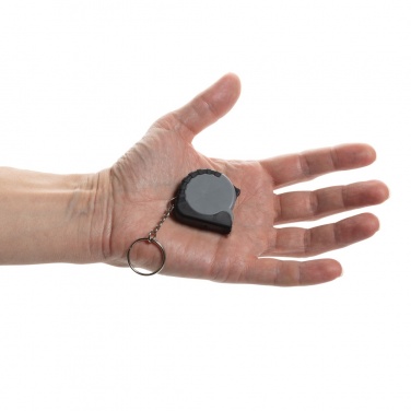 Logotrade liikelahjat mainoslahjat tuotekuva: MeasureMate RCS kierrätetty ABS 1 m metrimitta avaimenperä