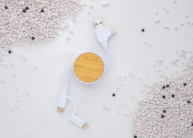 Logotrade liikelahja mainoslahja kuva: RCS Ontario 6-in-1 sisäänvetäytyvä kaapeli