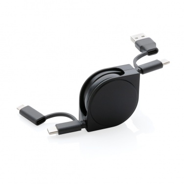 Logotrade liikelahjat mainoslahjat tuotekuva: RCS 6-in-1 kaapeli kierrätetystä muovista ja TPE:stä