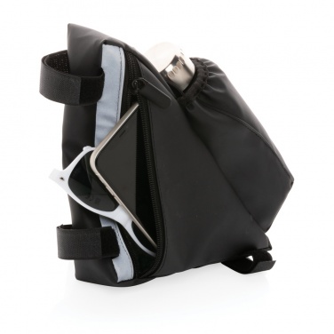 Logotrade liikelahjat kuva: PU laukku pullonpidikkeellä pyörän runkoon