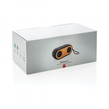Logotrade mainostuotet kuva: Bamboo X -kaksoiskaiutin