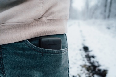 Logo trade liikelahjat tuotekuva: Skywave aurinkovoimakuulokkeet RCS kierrätetystä muovista