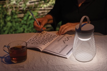 Logo trade mainostuote kuva: Aurora USB-ladattava pöytävalaisin RCS kierrätysmuovista