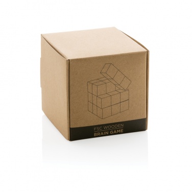 Logo trade liikelahja kuva: Puinen älypeli kanvaspussissa