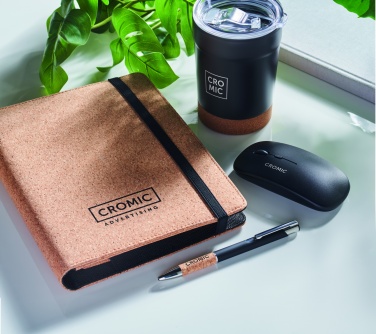 Logo trade mainoslahja kuva: A5 kansio korkkia