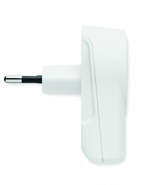 Logo trade mainoslahja kuva: Matka-adapteri USB-laturi