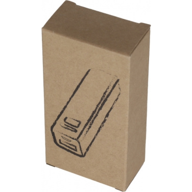 Logotrade mainostuote tuotekuva: Metallinen virtapankki PORT HOPE 2200mAh